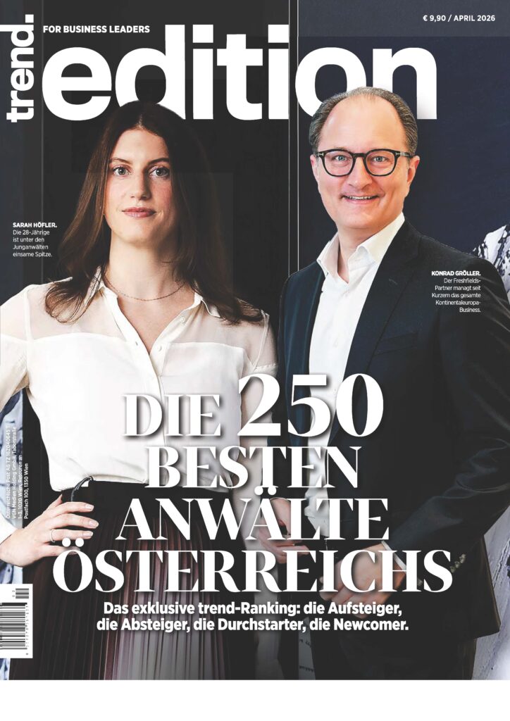KINDL und HÖFLER im TREND Anwaltsranking 2026 gerankt!